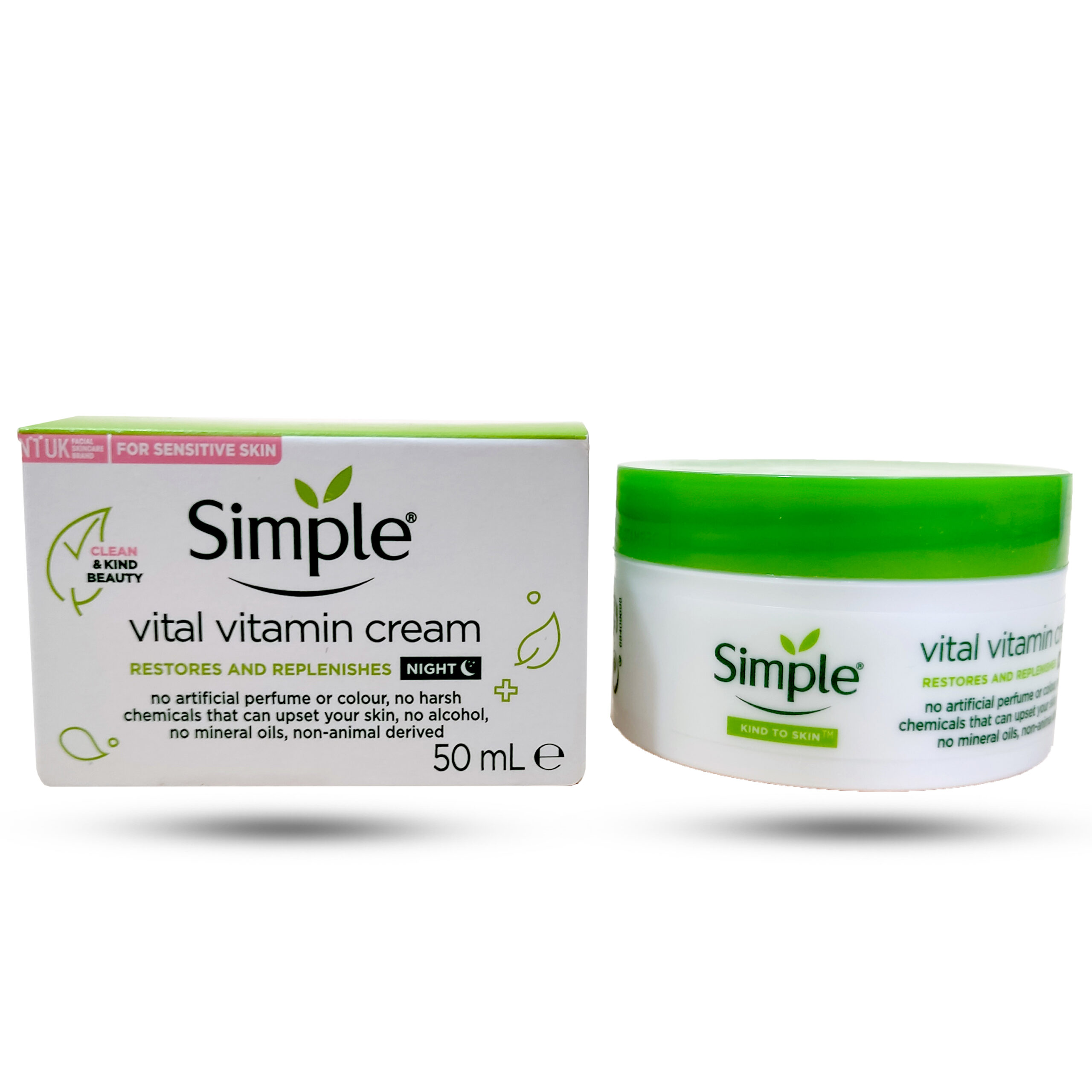 کرم شب آبرسان Vital Vitamin 50 میلیلیتر ترمیم و تغذیه پوست در شب
